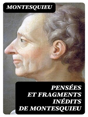 cover image of Pensées et fragments inédits de Montesquieu